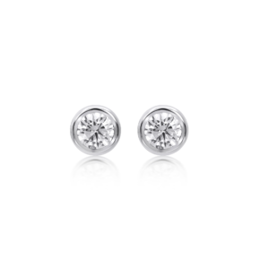 Diamond-Stud-Earrings-Bezel-Set